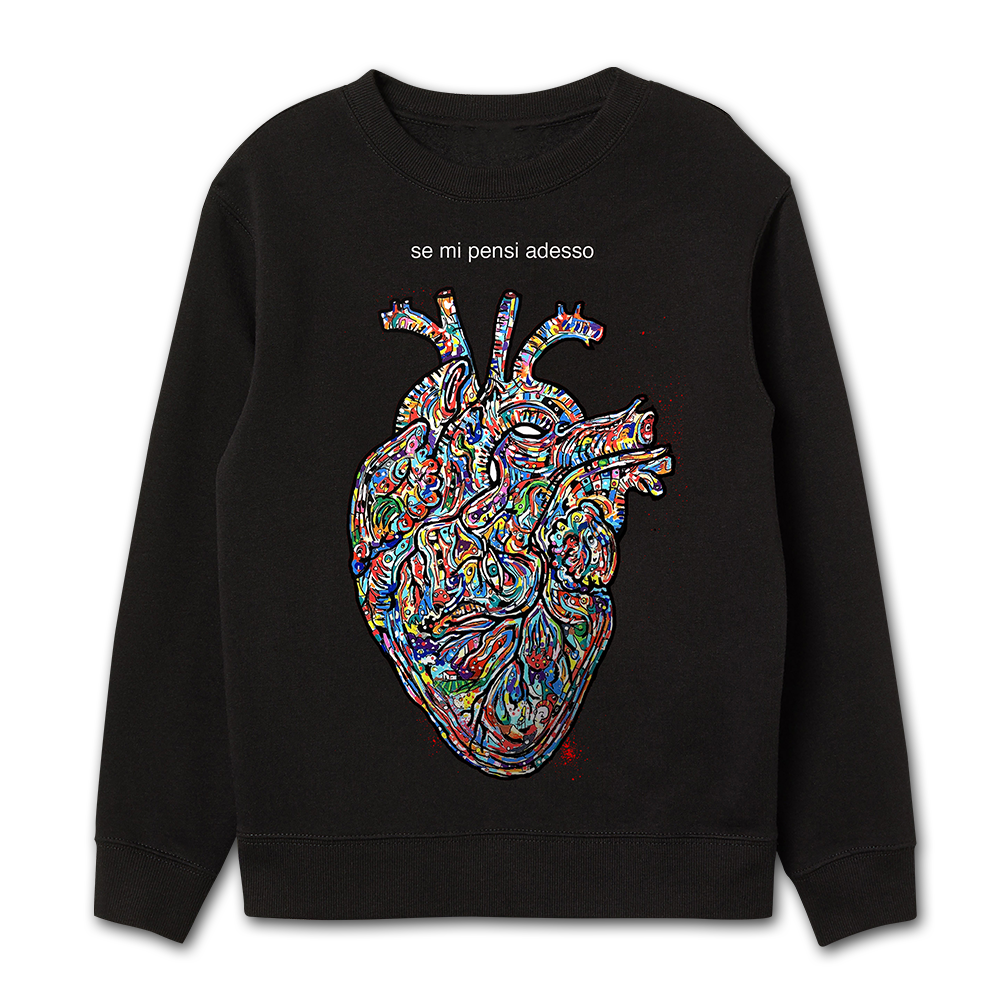 Gemello Store Official FELPA CUORE (SE MI PENSI ADESSO) BLACK